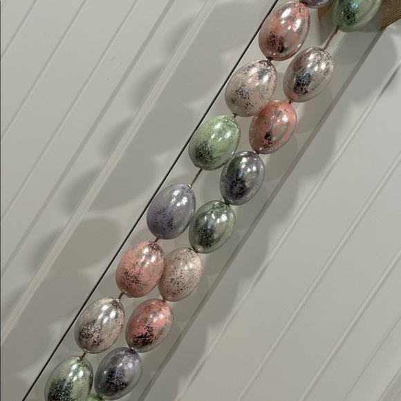 Colorful Easter Egg Garland with Bows - Picture 10 of 12